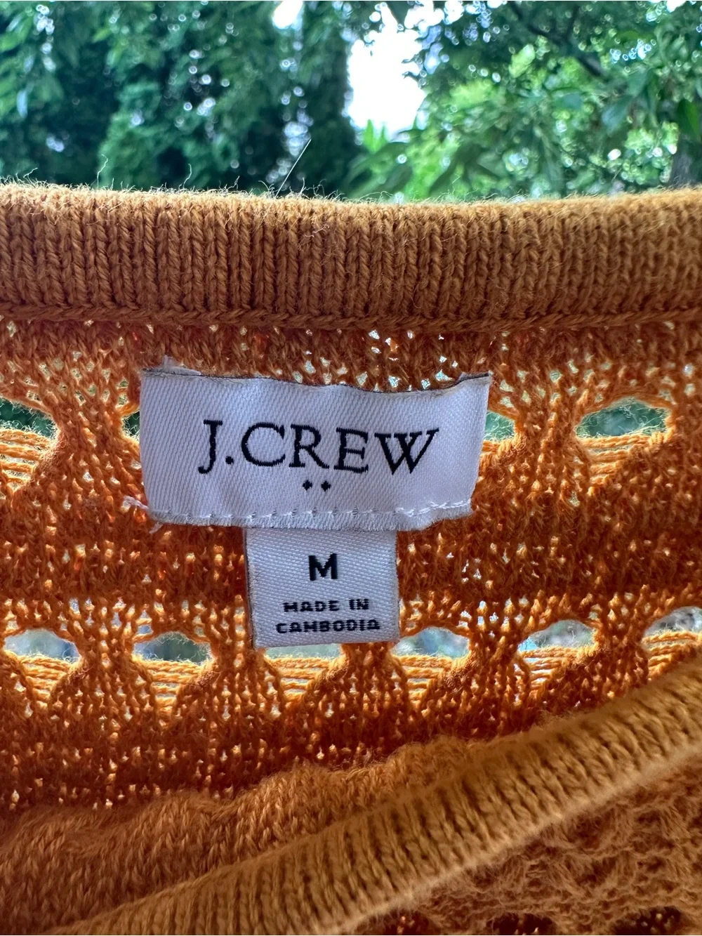 J. Crew lightweight openwork